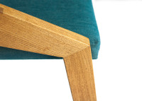 CHAISE HAUTE - CHAISE DE BAR EN BOIS ET TEXTILE COLORE - PIKO PAR SZYSZKA DESIGN