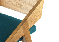 CHAISE HAUTE - CHAISE DE BAR EN BOIS ET TEXTILE COLORE - PIKO PAR SZYSZKA DESIGN