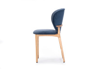 CHAISE DE TABLE EN CHENE FRENE OU NOYER ET TEXTILE COLORE - HOYA PAR SZYSZKA DESIGN