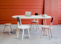 TABLE DE REPAS DESIGN SCANDINAVE EN FRENE NATUREL HUILE - 180x90 - NAIVE PAR EMKO