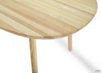 TABLE DE REPAS DESIGN SCANDINAVE EN FRENE NATUREL HUILE - 180x90 - NAIVE PAR EMKO