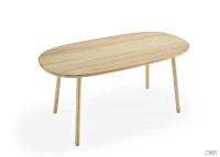 TABLE DE REPAS DESIGN SCANDINAVE EN FRENE NATUREL HUILE - 180x90 - NAIVE PAR EMKO