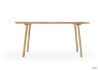 TABLE DE REPAS DESIGN SCANDINAVE EN FRENE NATUREL HUILE - 180x90 - NAIVE PAR EMKO