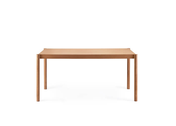TABLE DE REPAS DESIGN SOBRE ET INTEMPOREL EN CHENE - L 160 OU 180 - CITIZEN PAR EMKO