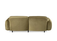 CANAPE 2 OU 3 PLACES AVEC ACCOUDOIRS EN VELOURS AVELINA BEIGE VERT BLEU GRIS OU BORDEAUX - BEAN PAR EMKO