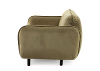 CANAPE 2 OU 3 PLACES AVEC ACCOUDOIRS EN VELOURS AVELINA BEIGE VERT BLEU GRIS OU BORDEAUX - BEAN PAR EMKO