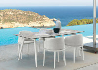 CHAISE DE TABLE DESIGN 4 COULEURS AU CHOIX CLEO ALU - TALENTI