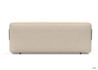 CANAPE LIT EPAIS ET CONFORTABLE BLEU OU GRIS AVEC PIEDS EN METAL CHROME SUPREMAX PAR INNOVATION LIVING