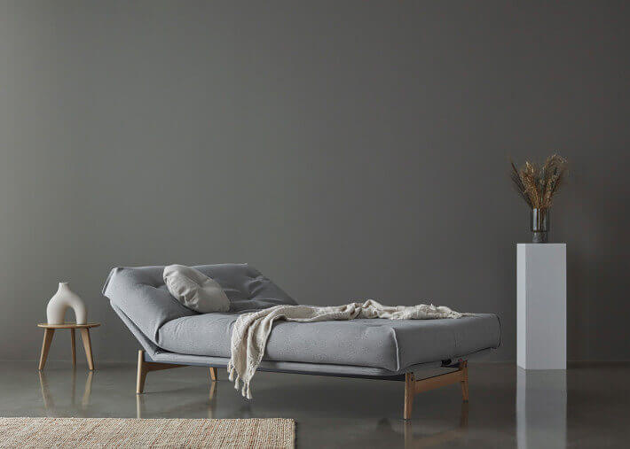 CANAPE CONVERTIBLE DESIGN SCANDINAVE PIETEMENT CHENE - 40 COULEURS AU CHOIX - ASLAK PAR INNOVATION LIVING