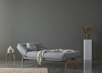 CANAPE CONVERTIBLE DESIGN SCANDINAVE PIETEMENT CHENE - 40 COULEURS AU CHOIX - ASLAK PAR INNOVATION LIVING