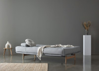 CANAPE CONVERTIBLE DESIGN SCANDINAVE PIETEMENT CHENE - 40 COULEURS AU CHOIX - ASLAK PAR INNOVATION LIVING