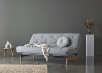 CANAPE CONVERTIBLE DESIGN SCANDINAVE PIETEMENT CHENE - 40 COULEURS AU CHOIX - ASLAK PAR INNOVATION LIVING