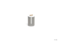 LAMPADAIRE D'EXTERIEUR OU LAMPE A POSER DIMMABLE EN ALUMINIUM ET CORDE BLANC OU GRAPHITE - CORAL PAR TALENTI