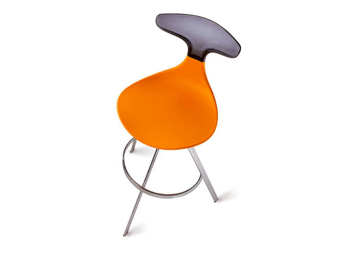 TABOURET DE BAR DESIGN 2 HAUTEURS 62 OU 72 CM - 252 COMBINAISONS DE COULEURS - SET DE 2 UNITES - CYBER PUNK PAR GREEN