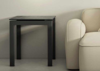 TABLE BASSE FORME RECTANGLE OU CARREE EN CERAMIQUE 10 COULEURS ET PIEDS ACIER LAQUE - KYOTO MINI PAR CANCIO
