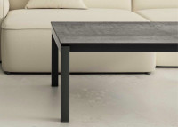 TABLE BASSE FORME RECTANGLE OU CARREE EN CERAMIQUE 10 COULEURS ET PIEDS ACIER LAQUE - KYOTO MINI PAR CANCIO