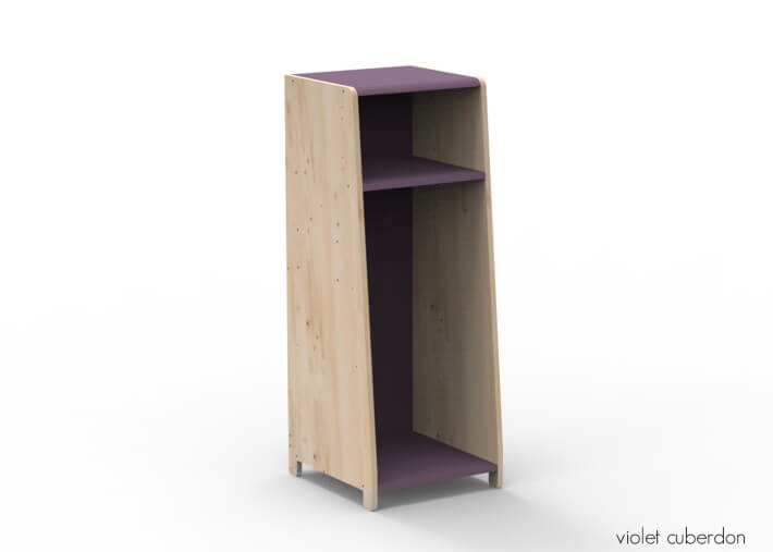 PENDERIE 1 COLONNE AVEC OPTION PENDERIE ETAGERES PORTES OU EXTENSION - ASYMETRY PAR MATHY BY BOLS