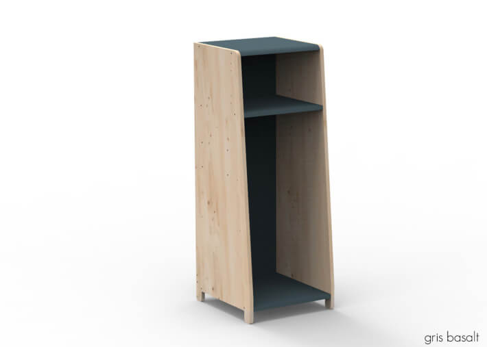 PENDERIE 1 COLONNE AVEC OPTION PENDERIE ETAGERES PORTES OU EXTENSION - ASYMETRY PAR MATHY BY BOLS