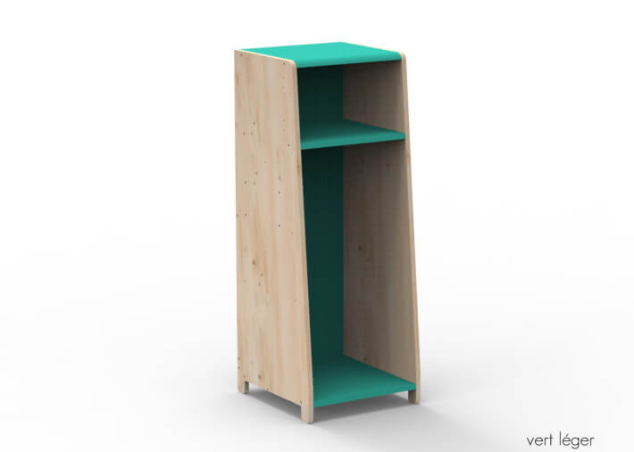 PENDERIE 1 COLONNE AVEC OPTION PENDERIE ETAGERES PORTES OU EXTENSION - ASYMETRY PAR MATHY BY BOLS