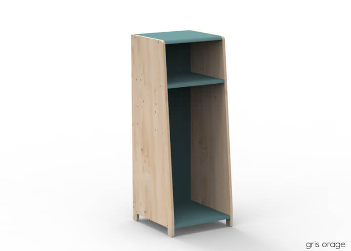 PENDERIE 1 COLONNE AVEC OPTION PENDERIE ETAGERES PORTES OU EXTENSION - ASYMETRY PAR MATHY BY BOLS