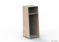 PENDERIE 1 COLONNE AVEC OPTION PENDERIE ETAGERES PORTES OU EXTENSION - ASYMETRY PAR MATHY BY BOLS