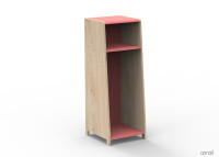 PENDERIE 1 COLONNE AVEC OPTION PENDERIE ETAGERES PORTES OU EXTENSION - ASYMETRY PAR MATHY BY BOLS