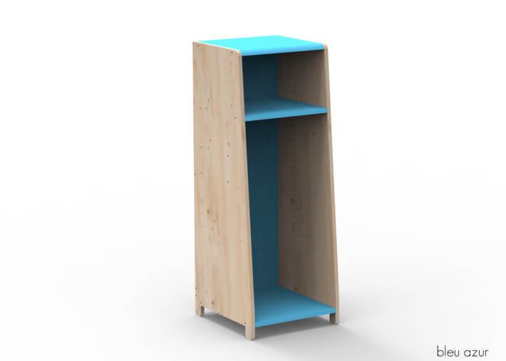PENDERIE 1 COLONNE AVEC OPTION PENDERIE ETAGERES PORTES OU EXTENSION - ASYMETRY PAR MATHY BY BOLS