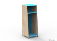PENDERIE 1 COLONNE AVEC OPTION PENDERIE ETAGERES PORTES OU EXTENSION - ASYMETRY PAR MATHY BY BOLS