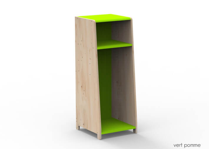 PENDERIE 1 COLONNE AVEC OPTION PENDERIE ETAGERES PORTES OU EXTENSION - ASYMETRY PAR MATHY BY BOLS