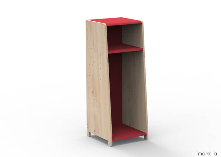 PENDERIE 1 COLONNE AVEC OPTION PENDERIE ETAGERES PORTES OU EXTENSION - ASYMETRY PAR MATHY BY BOLS