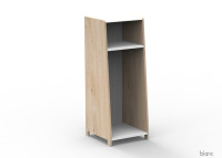 PENDERIE 1 COLONNE AVEC OPTION PENDERIE ETAGERES PORTES OU EXTENSION - ASYMETRY PAR MATHY BY BOLS
