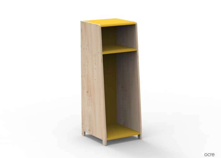 PENDERIE 1 COLONNE AVEC OPTION PENDERIE ETAGERES PORTES OU EXTENSION - ASYMETRY PAR MATHY BY BOLS