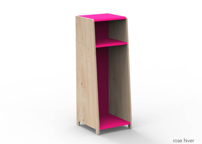PENDERIE 1 COLONNE AVEC OPTION PENDERIE ETAGERES PORTES OU EXTENSION - ASYMETRY PAR MATHY BY BOLS