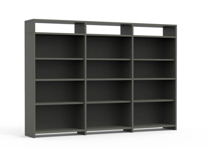 BIBLIOTHEQUE POUR LIT MEZZANINE SURELEVE H 172 OU  H 186 EN MDF 26 COLORIS - PAR MATHY BY BOLS