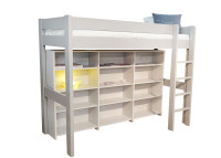 BIBLIOTHEQUE POUR LIT MEZZANINE SURELEVE H 172 OU  H 186 EN MDF 26 COLORIS - PAR MATHY BY BOLS