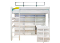 BIBLIOTHEQUE POUR LIT MEZZANINE SURELEVE H 172 OU  H 186 EN MDF 26 COLORIS - PAR MATHY BY BOLS