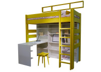 BIBLIOTHEQUE POUR LIT MEZZANINE SURELEVE H 172 OU  H 186 EN MDF 26 COLORIS - PAR MATHY BY BOLS