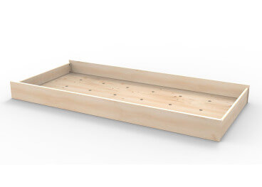 TIROIR-LIT  EN MULTIPLEX COLORE OU MDF BLANC POUR MATELAS 90*190 ADAPTABLE AUX LITS PAR MATHY BY BOLS 2