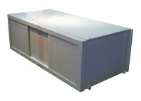 CAISSON DE RANGEMENT 5 TIROIRS OU 3 PORTES COULISSANTES POUR LIT MEZZANINE SURELEVE H 127 - PAR MATHY BY BOLS