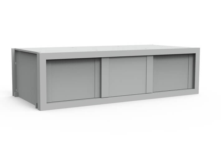CAISSON DE RANGEMENT 5 TIROIRS OU 3 PORTES COULISSANTES POUR LIT MEZZANINE SURELEVE H 127 - PAR MATHY BY BOLS