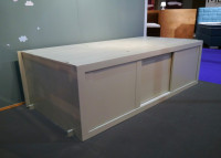 CAISSON DE RANGEMENT 5 TIROIRS OU 3 PORTES COULISSANTES POUR LIT MEZZANINE SURELEVE H 127 - PAR MATHY BY BOLS