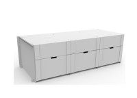 CAISSON DE RANGEMENT 5 TIROIRS OU 3 PORTES COULISSANTES POUR LIT MEZZANINE SURELEVE H 127 - PAR MATHY BY BOLS