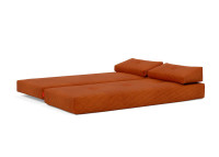 CANAPE MERIDIENNE CONVERTIBLE EN LIT 1-2 PLACES GRIS OU VERT SIGMUND PAR INNOVATION LIVING
