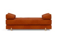 CANAPE MERIDIENNE CONVERTIBLE EN LIT 1-2 PLACES GRIS OU VERT SIGMUND PAR INNOVATION LIVING