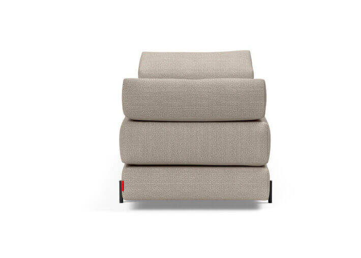 CANAPE MERIDIENNE CONVERTIBLE EN LIT 1-2 PLACES GRIS OU VERT SIGMUND PAR INNOVATION LIVING