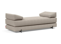 CANAPE MERIDIENNE CONVERTIBLE EN LIT 1-2 PLACES GRIS OU VERT SIGMUND PAR INNOVATION LIVING