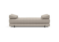 CANAPE MERIDIENNE CONVERTIBLE EN LIT 1-2 PLACES GRIS OU VERT SIGMUND PAR INNOVATION LIVING