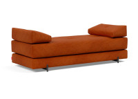 CANAPE MERIDIENNE CONVERTIBLE EN LIT 1-2 PLACES GRIS OU VERT SIGMUND PAR INNOVATION LIVING