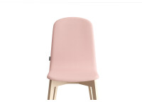 CHAISE EN TISSU VINYLE OU TEXTILE ET PIEDS BOIS TEINTE OU LAQUE - GRAND CHOIX DE COULEURS - DOLCE PAR CANCIO