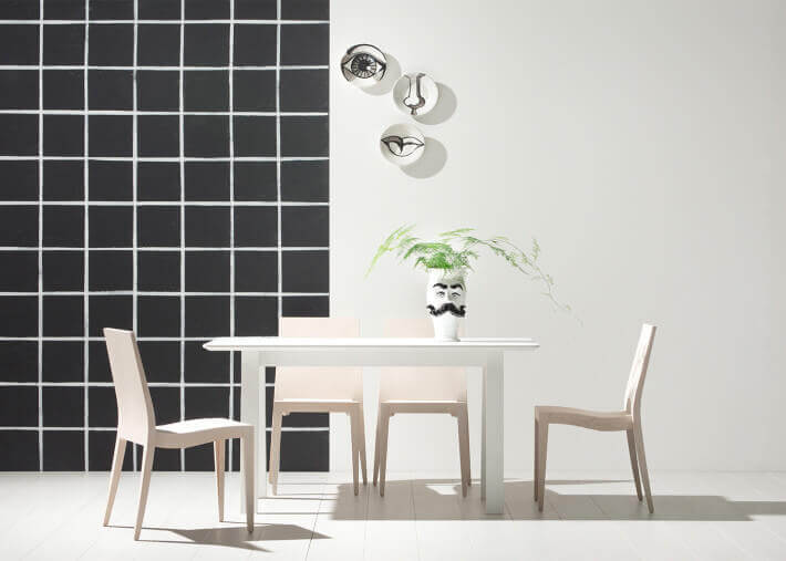 CHAISES DE TABLE EN BOIS DE HETRE OU CHENE - 8 TEINTES AU CHOIX - VENDUES PAR 2 - CIAK PAR LIVONI